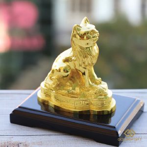 Tượng Mèo phong thủy mạ vàng 24K
